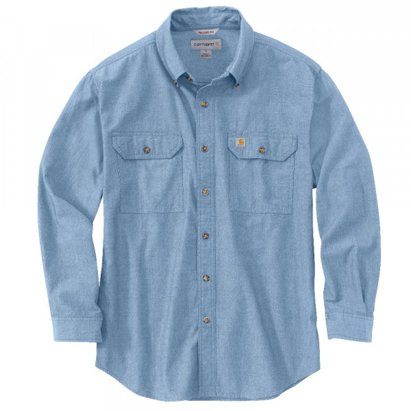 Carhartt Hemd L/S Fort Solid Shirt Blue Chambray