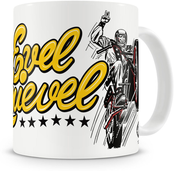 Evel Knievel Jump Coffee Mug White