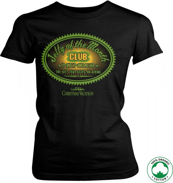 National Lampoon's Christmas Vacation Jelly Of The Month Organic Girly Tee Damen T-Shirt Black