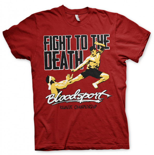 Bloodsport Fight To The Death T-Shirt Tango-Red