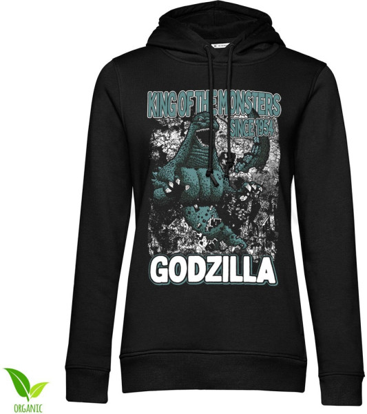 Godzilla Since 1954 Girls Damen Hoodie Black