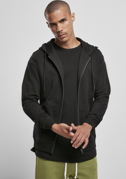 Urban Classics Hoodie Basic Terry Zip Hoody Black