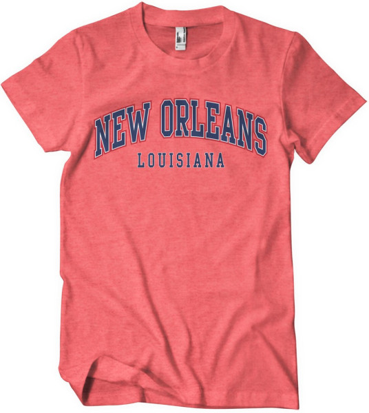 New Orleans Louisiana T-Shirt Red-Heather