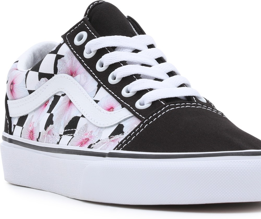Vans Unisex Lifestyle Classic FTW Sneaker Old Skool Hibiscus Check Black Schuhe Herren Lifestyle kustom kult