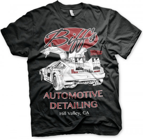 Back to the Future Biff's Automotive Detailing T-Shirt Black