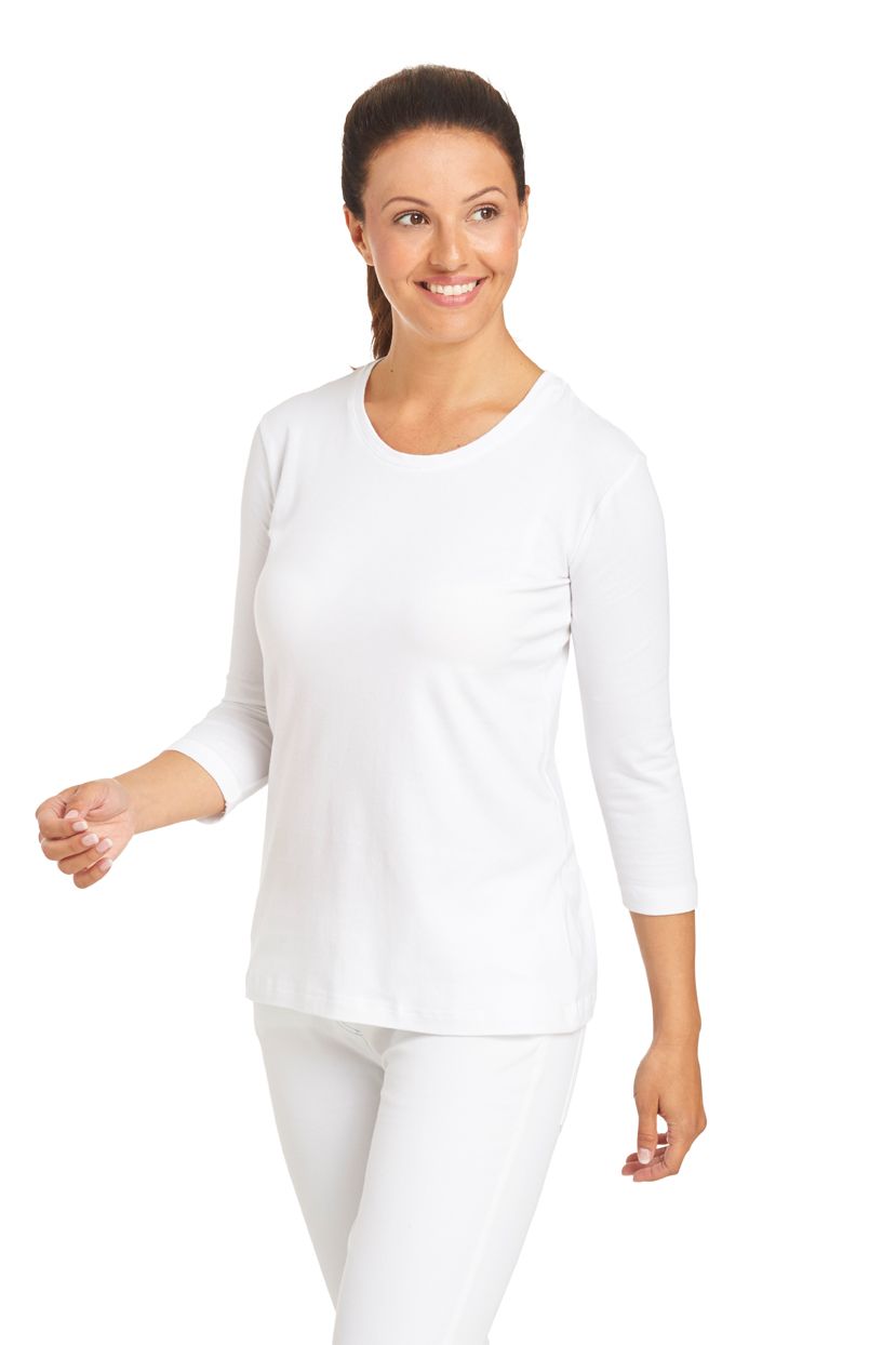 Leiber Damen Shirt mit 3/4 Ärmel 08/2529/01 Weiß - Damen