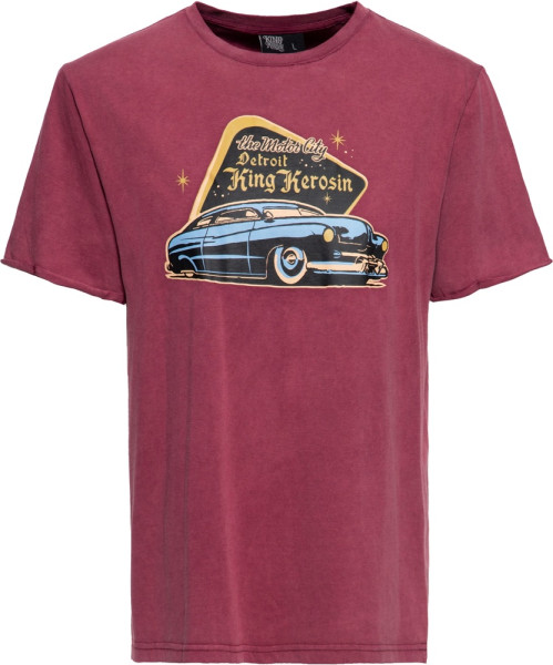 King Kerosin Oilwashed T-Shirt "Detroit Greaser" KKI31009