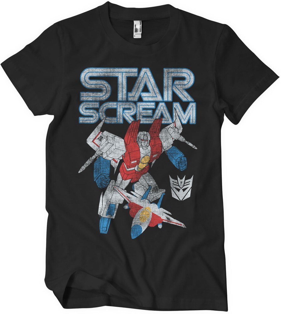 Transformers Starscream Washed T-Shirt Schwarz - Herren / Unisex