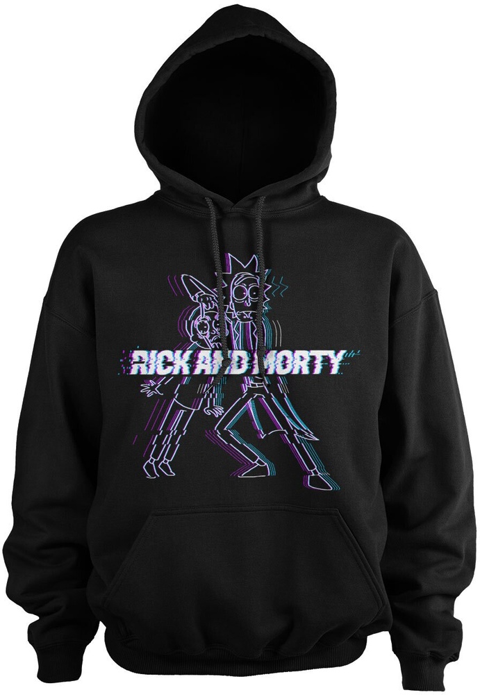 Rick and Morty Glitch Big Tall Hoodie WB-3-RM008-H80-12 - Herren / Unisex