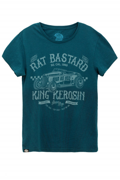 King Kerosin T-Shirt Rat B. Watercolour Blue