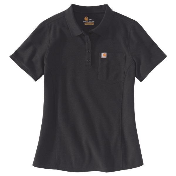Carhartt Damen T-Shirt Short Sleeve Polo Navy