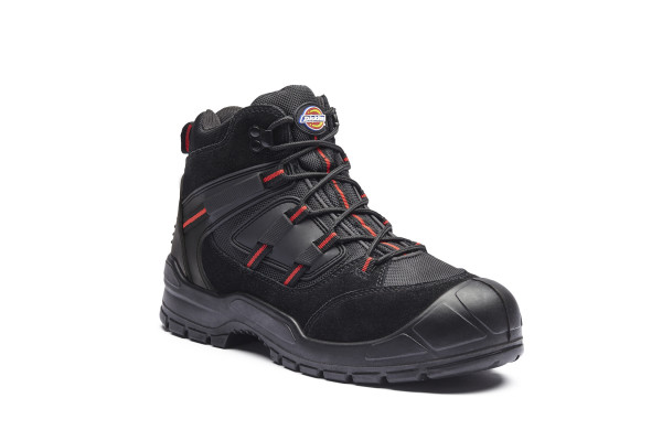 Dickies Schuhe Everyday Sicherheitssiefel S1-P Black/Red