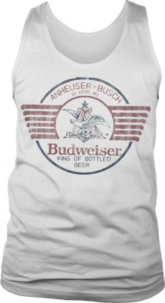 Budweiser Bear & Claw Tank Top White