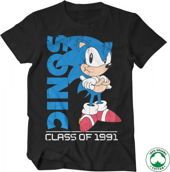 Sonic The Hedgehog Class Of 1991 Organic T-Shirt Black