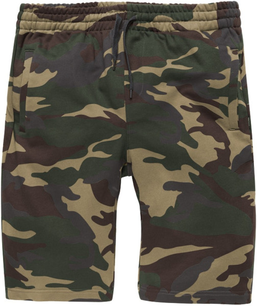 Vintage Industries kurze Sweat-Hose Greytown Shorts Woodland Camo