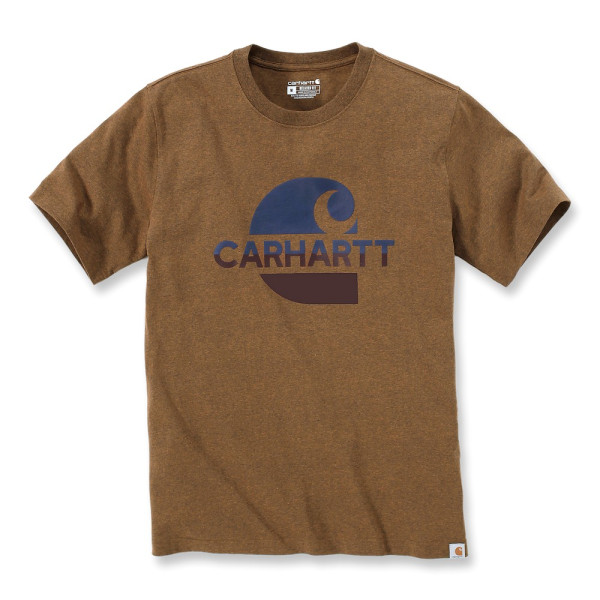 Carhartt Heavyweight S/S C Graphic T-Shirt Oiled Walnut Heather