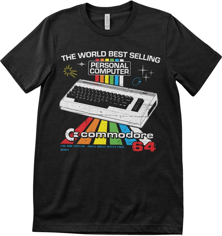 COMMODORE/C64 T-Shirt C64 Personal Computer T-Shirt LN-1-COM006-61-2 - Herren / Unisex