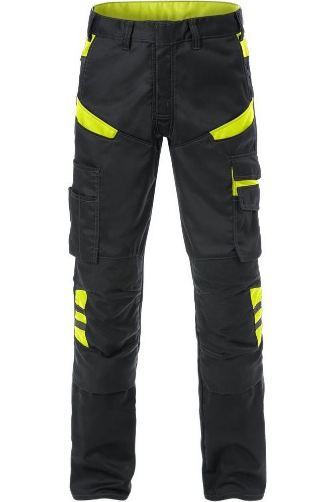 Fristads Hose 2555 STFP Schwarz/Gelb - Herren / Unisex