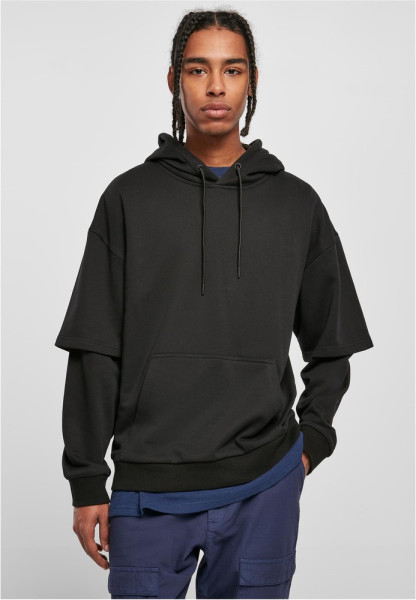 Urban Classics Sweatshirt Oversized Doublesleeve Hoody Black