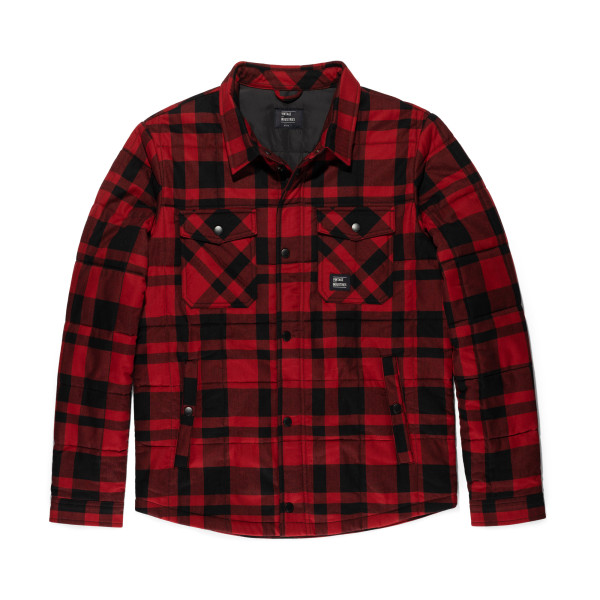 Vintage Industries Flanell-Jacke Square+ Padded Shirt Red Check