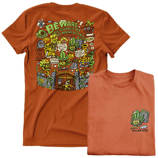 Acid Killer T-Shirt Stoner Graveyard T-Shirt DTR-1-KA008-DTF854