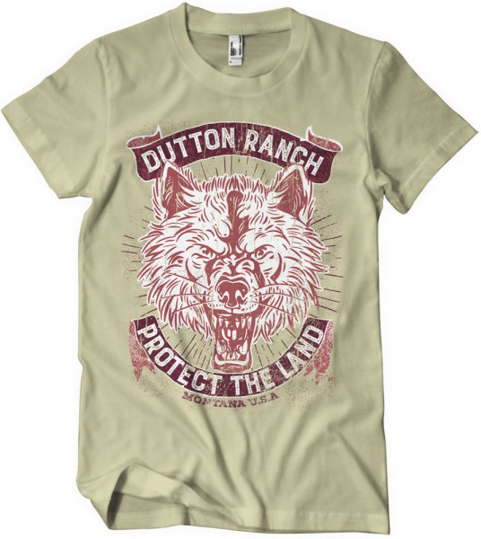 Yellowstone Dutton Ranch Protect The Land T-Shirt Khaki