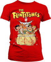 The Flintstones Girly Tee Damen T-Shirt Red The Flintstones Girly Tee Damen T-Shirt Red