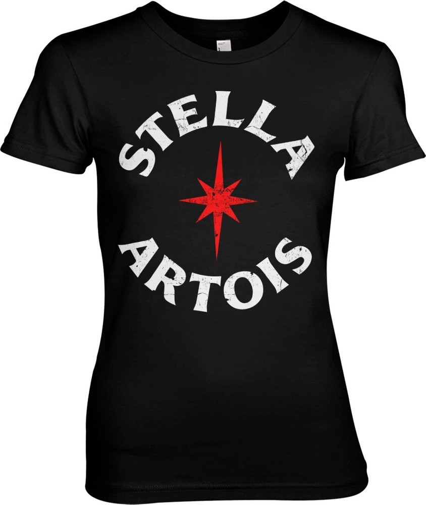 Stella Artois Wordmark Girly Tee Damen T-Shirt Black | Female Shirts ...