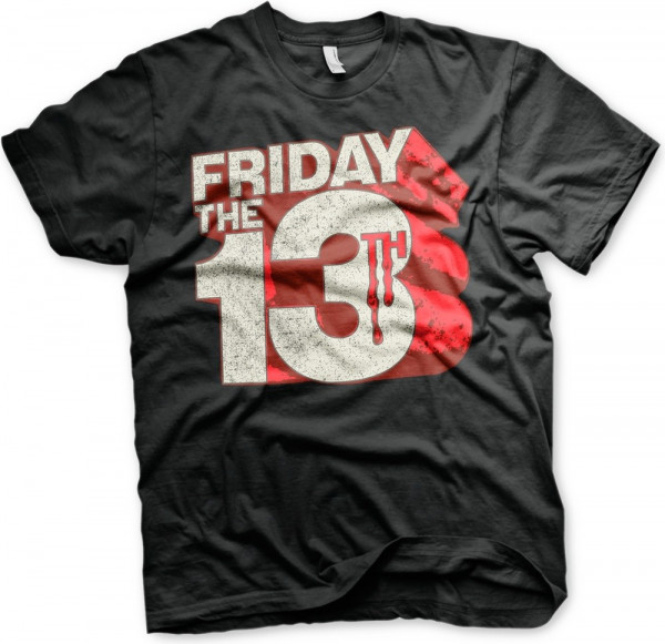 Friday The 13th Block Logo T-Shirt Black