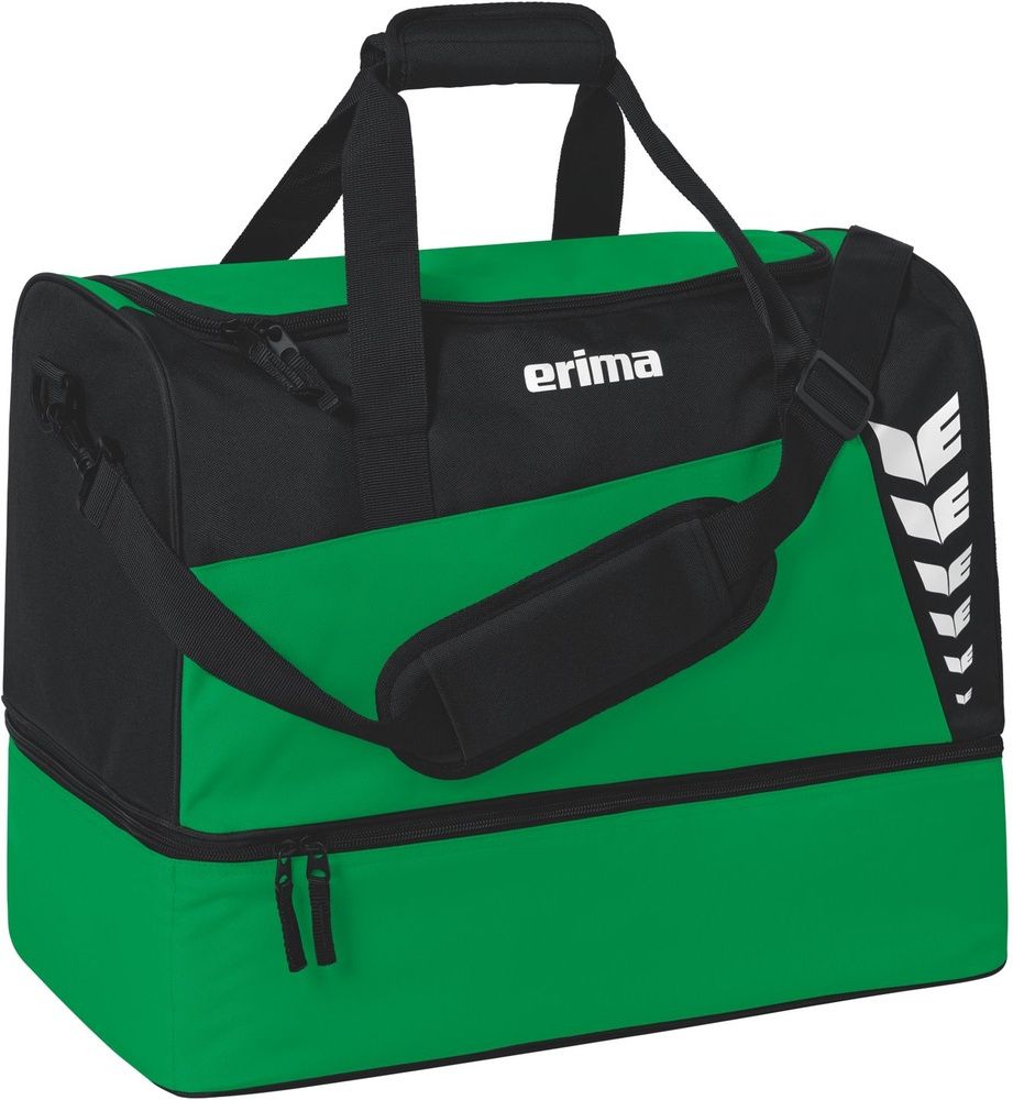 Erima Six Wings Sporttasche Mit Bodenfach 23-0168 Smaragd/Schwarz-L - Herren / Unisex