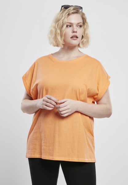 Urban Classics Female Shirt Ladies Extended Shoulder Tee Papaya