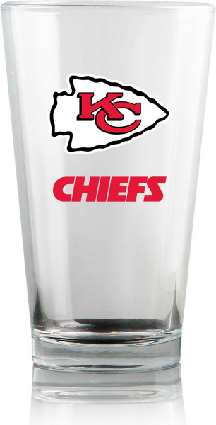 Kansas City Chiefs Pint Gläser Set (2 Stück) American Football NFL Red