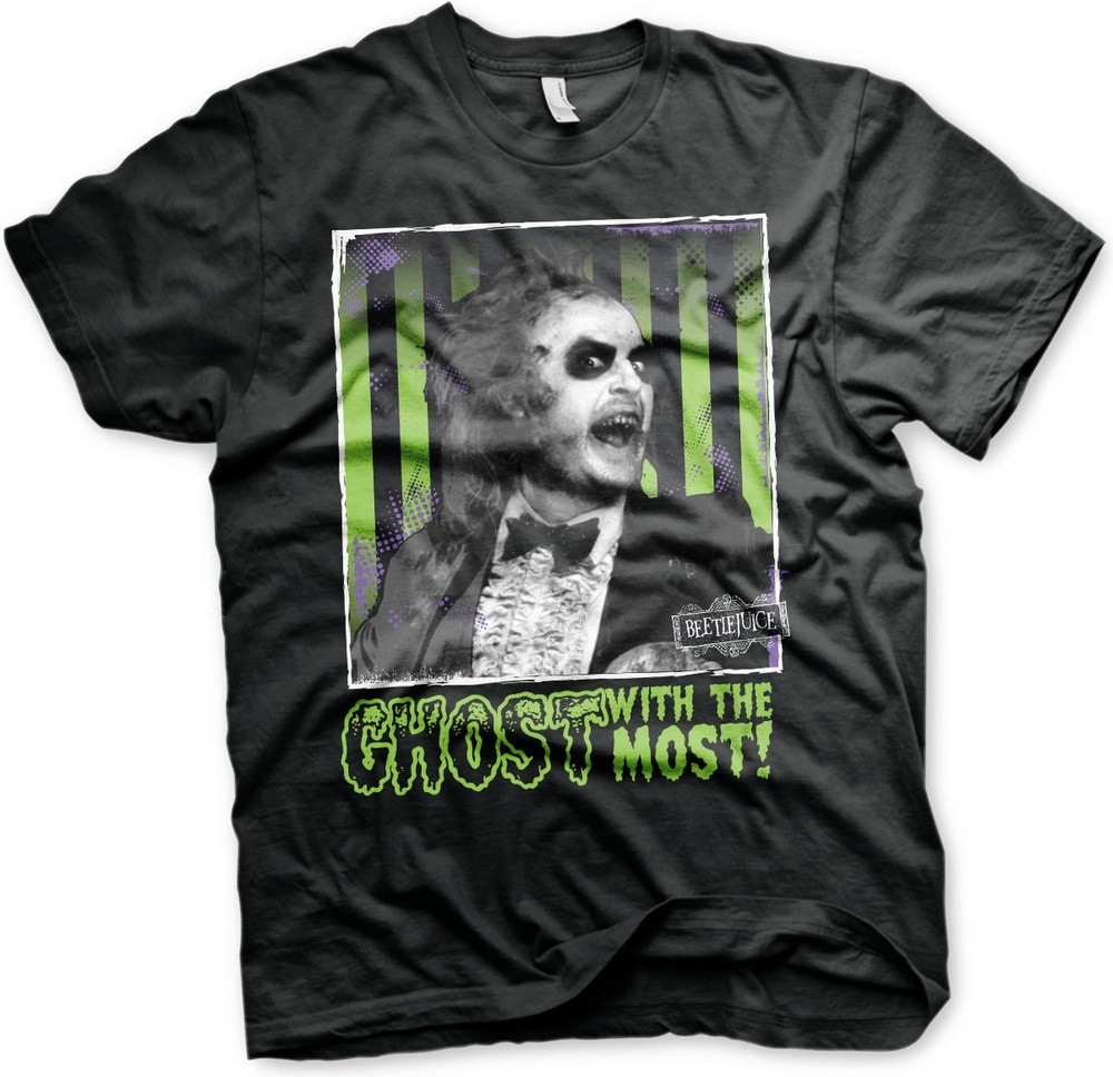 Beetlejuice Ghost With The Most T-Shirt Schwarz - Herren / Unisex