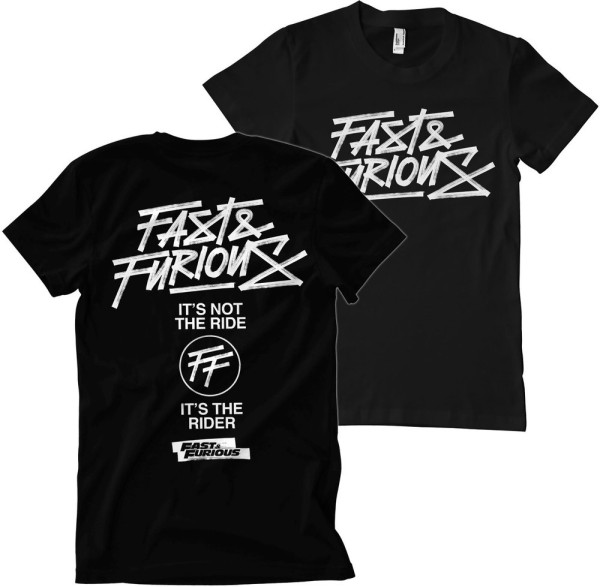 The Fast and the Furious Rider T-Shirt Black