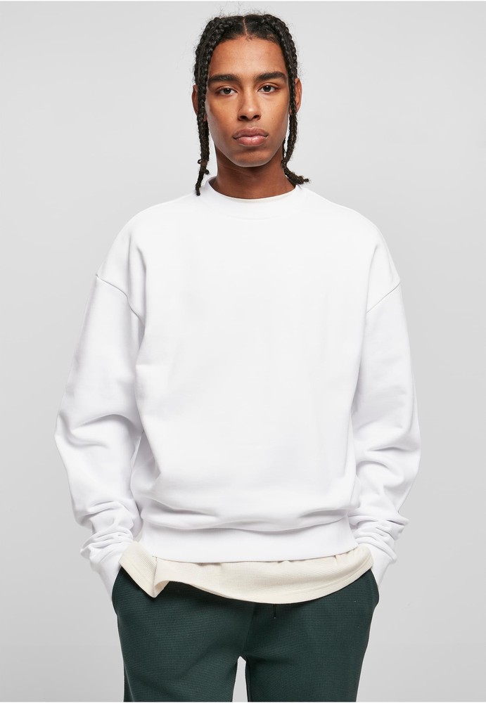 Urban Classics Sweatshirt Ultra Heavy Crew Weiß - Herren / Unisex