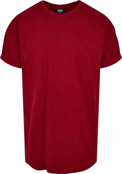 Urban Classics Long Shaped Turnup Tee Brickred