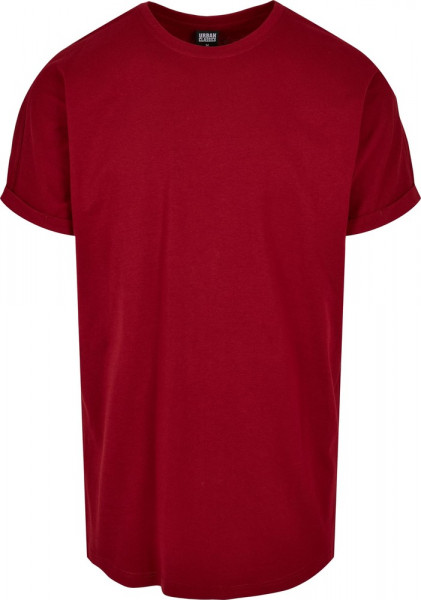 Urban Classics Long Shaped Turnup Tee Brickred