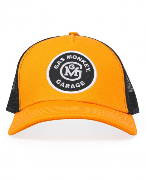 Gas Monkey Garage Cap Trucker Style Initial Logo Patch Yellow
