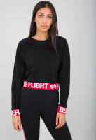 Alpha Industries Damen Hoodie RBF Cropped Sweater Women Black