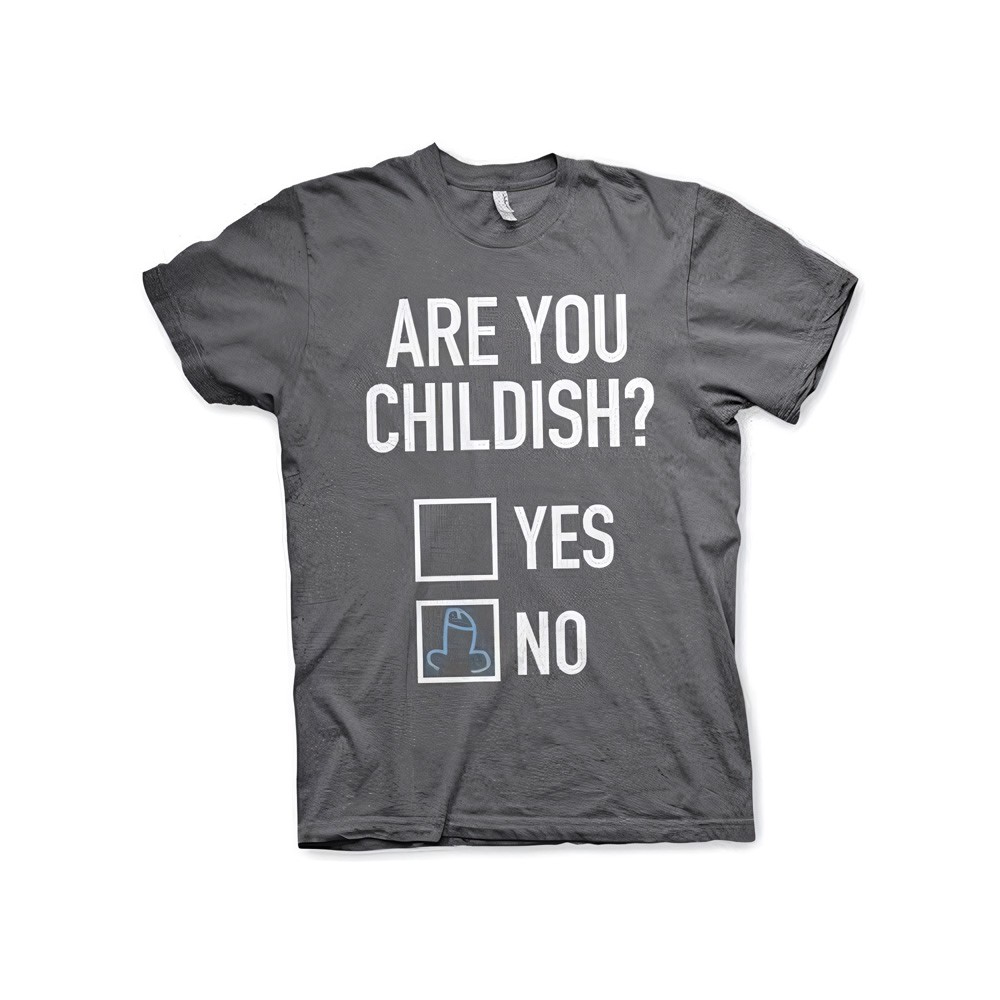 Hybris Are You Childish T-Shirt Dark-Grau - Herren / Unisex