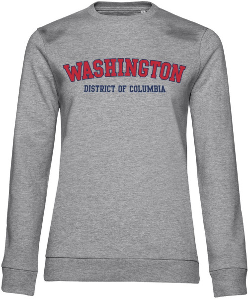 Washington District Of Columbia Girly Sweatshirt Damen Heather-Grey