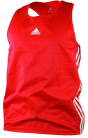 adidas Amateur Boxen leichtes Tank Top Rot/Weiß