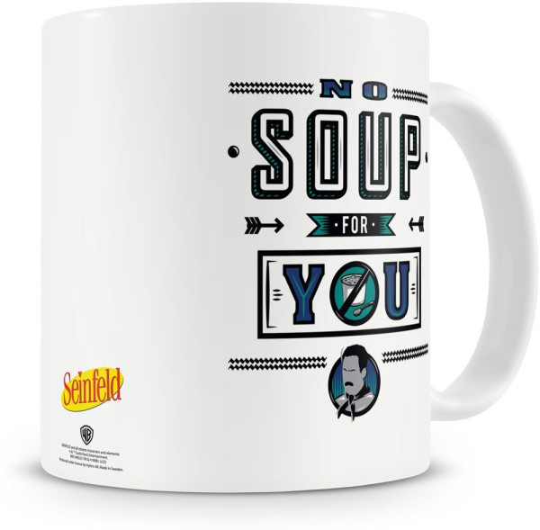 Seinfeld No Soup For You Coffee Mug White