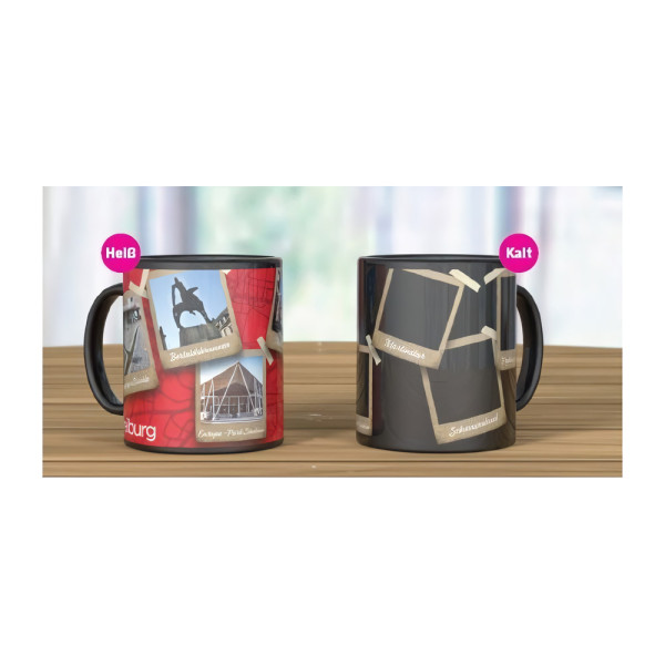 SC Freiburg Tasse Magic Stadion Polaroid Fussball Rot