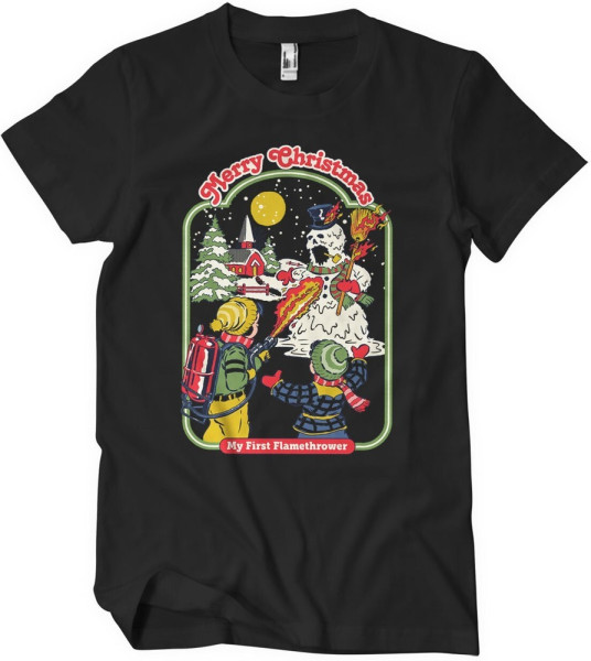 Steven Rhodes My First Flamethrower T-Shirt Black