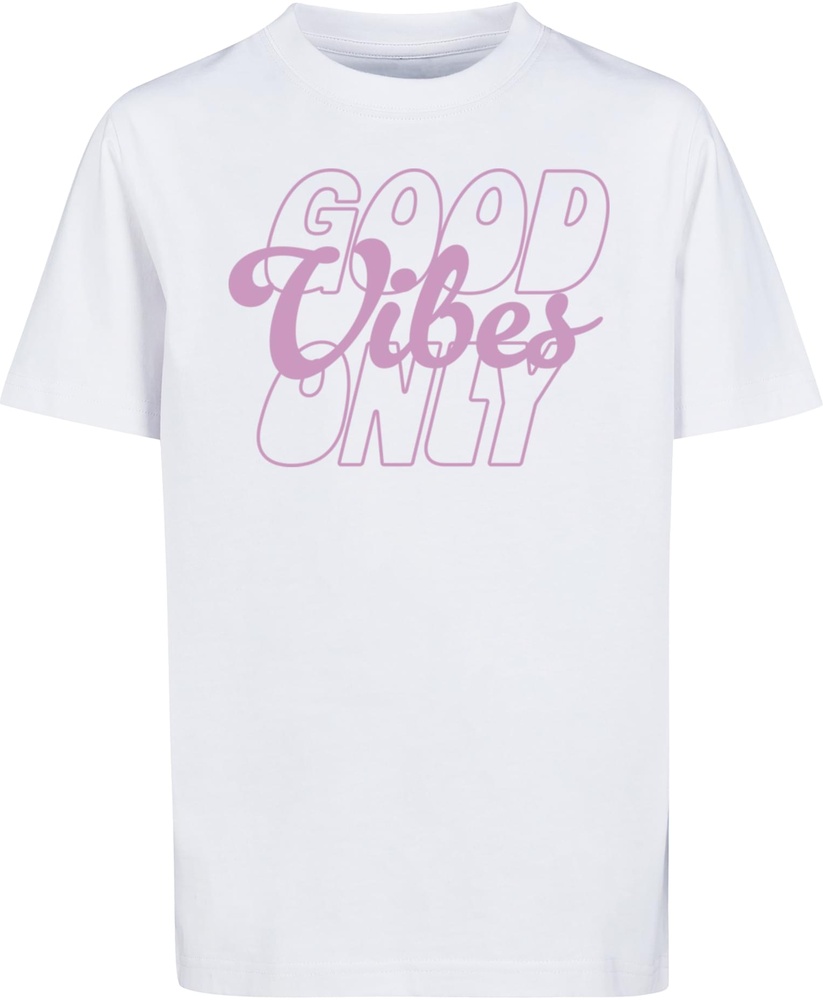 Mister Tee Kinder T-Shirt Good Vibes Only Wording Tee MTK289 - Herren / Unisex