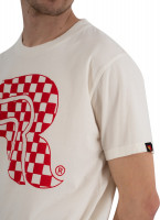 Riding Culture by Rokker T-Shirt Checkerboard Dirty White