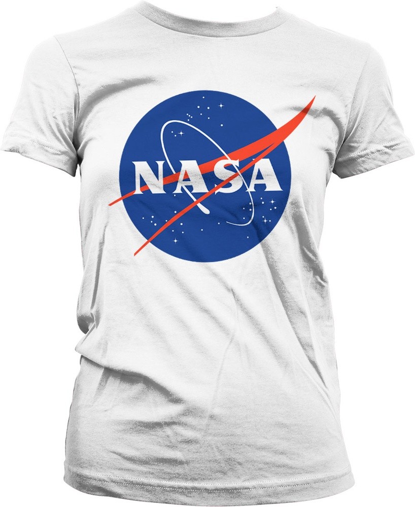 NASA Insignia Girly Tee Damen T-Shirt Weiß - Damen