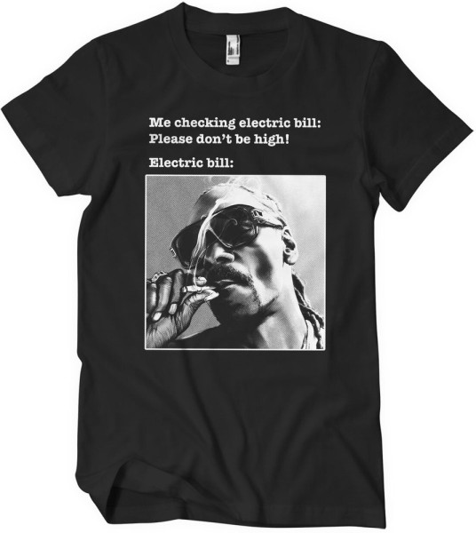 Tokigt Smoking High Electric Bill T-Shirt SH-1-16059-H58-15