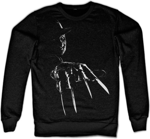A Nightmare On Elm Street Freddy Krueger Sweatshirt Black